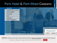 Tablet Screenshot of parkhotelcassano.it